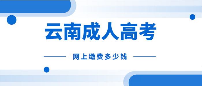 云南成考網上2021年繳費需要多少錢？(圖1)